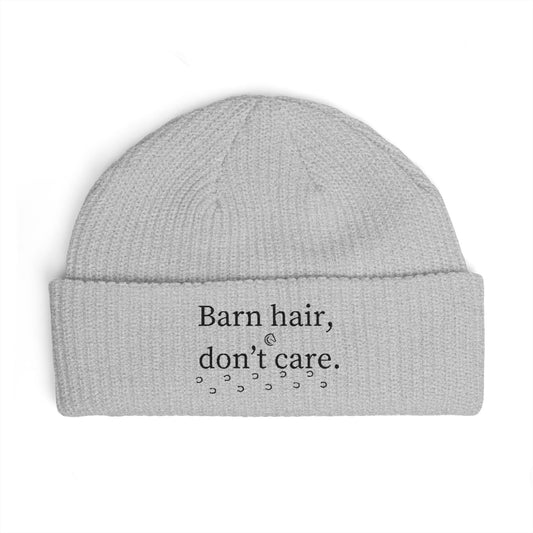 Cuff Beanie - "Barn hair, don't care." Barn Life Beanie