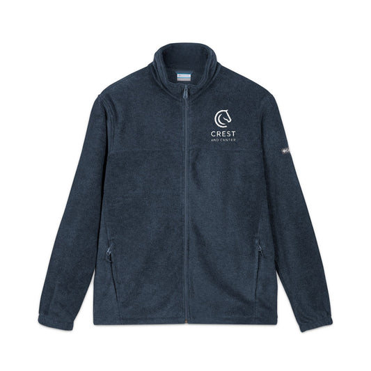 Embroidered Crest Polar Fleece Jacket