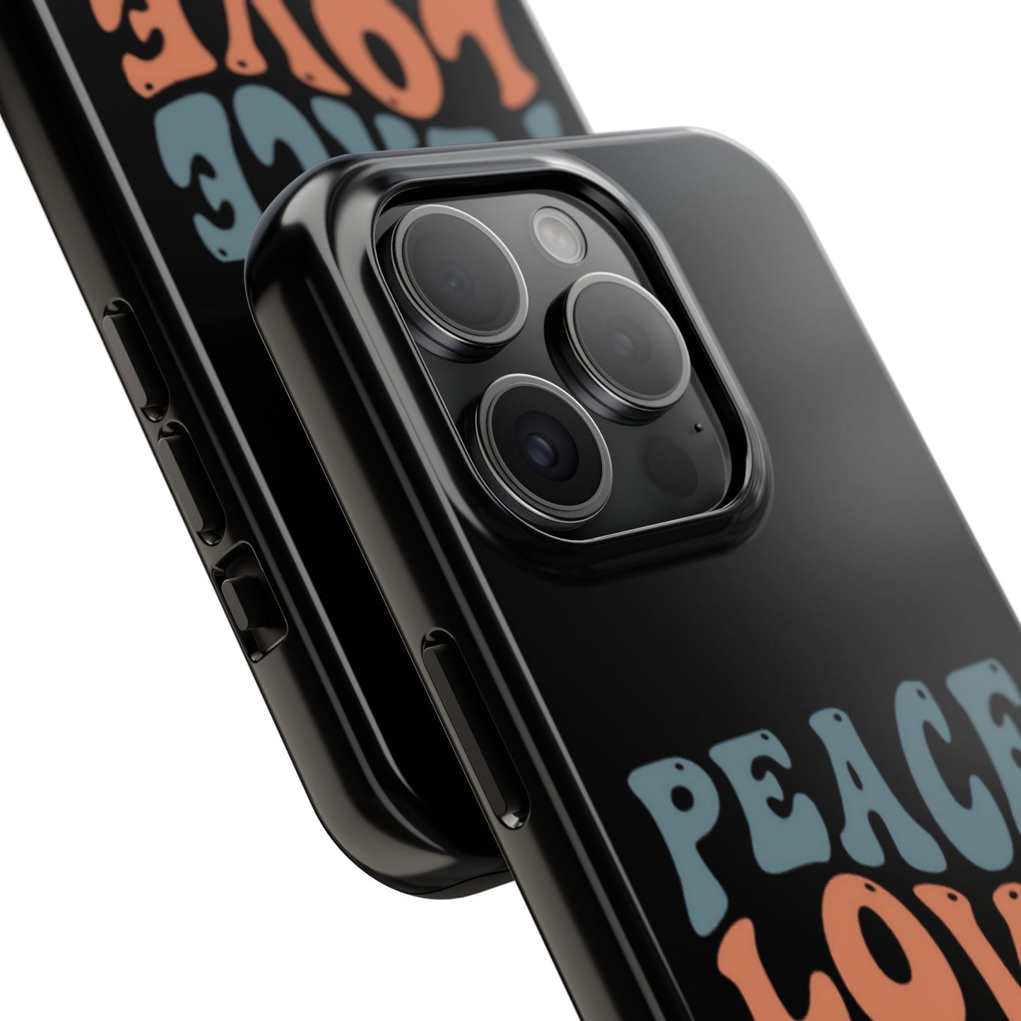 Peace Love Horses Phone Case — Retro Horse Lover Protective Case