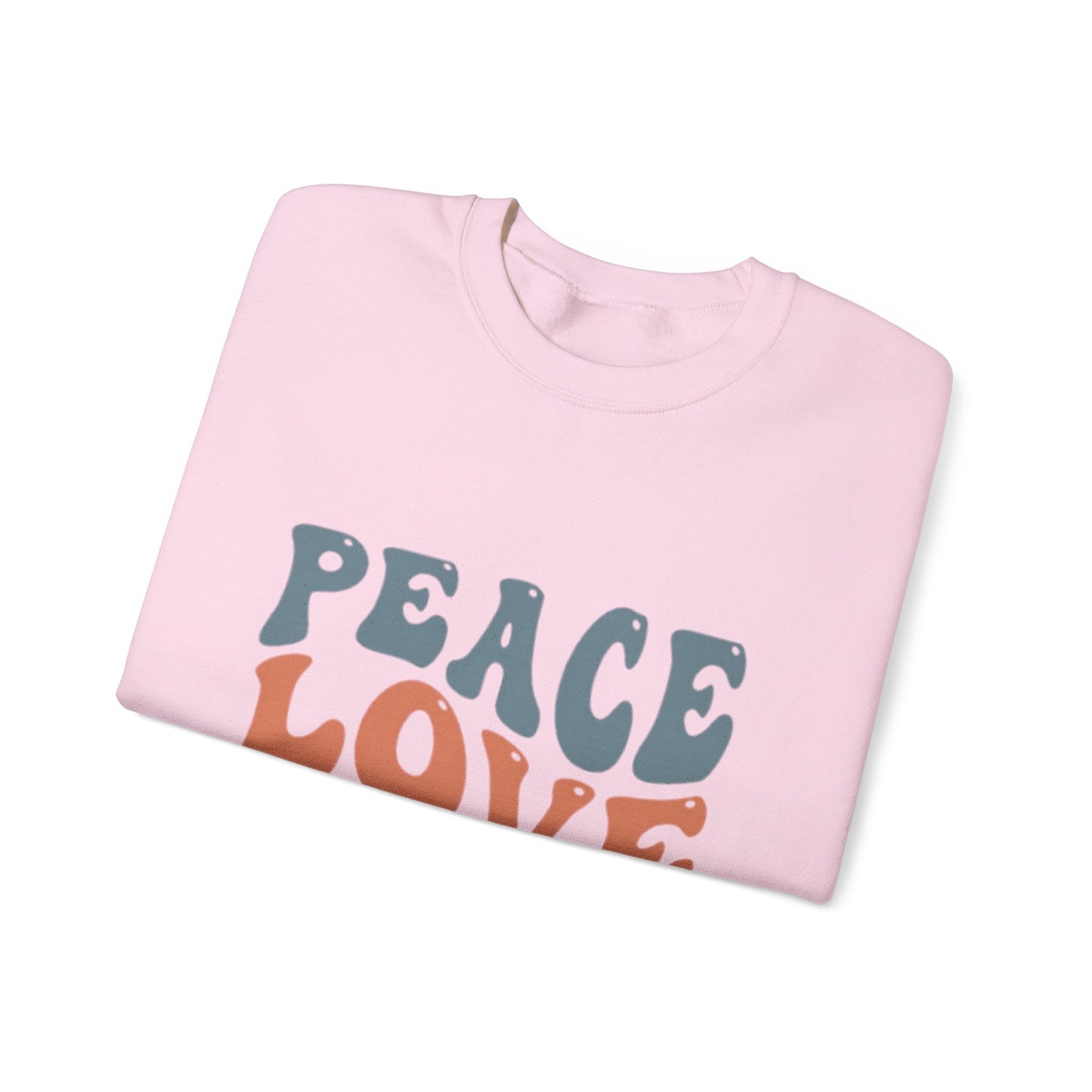 Peace Love Horses Sweatshirt — Retro Equestrian Crewneck