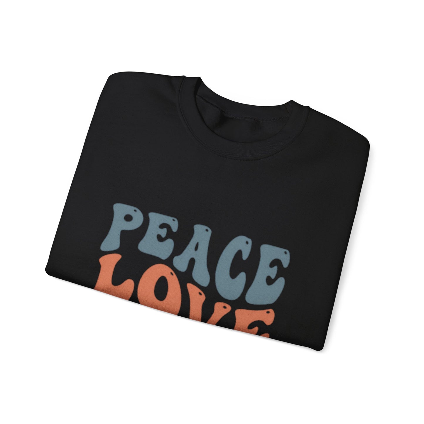 Peace Love Horses Sweatshirt — Retro Equestrian Crewneck