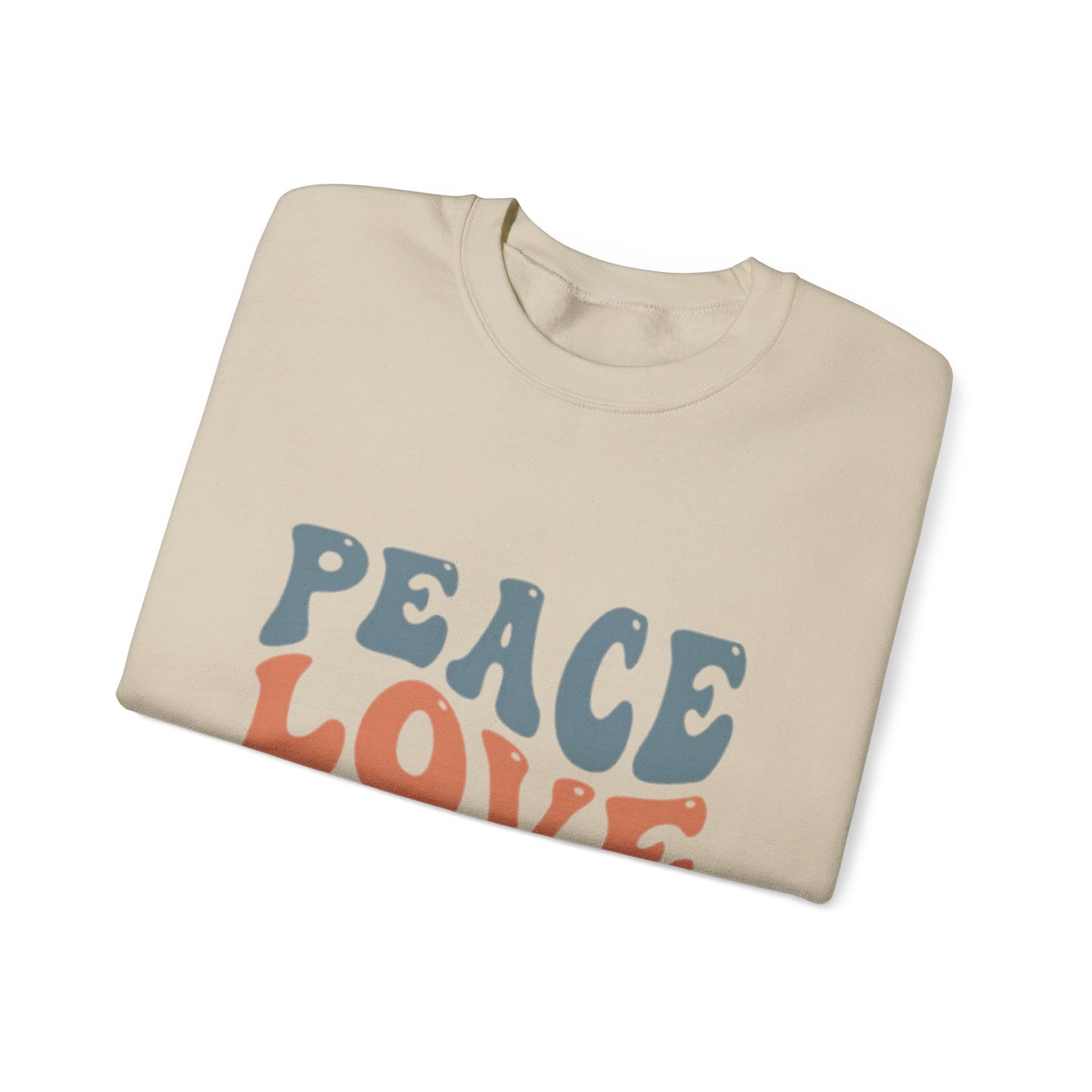 Peace Love Horses Sweatshirt — Retro Equestrian Crewneck