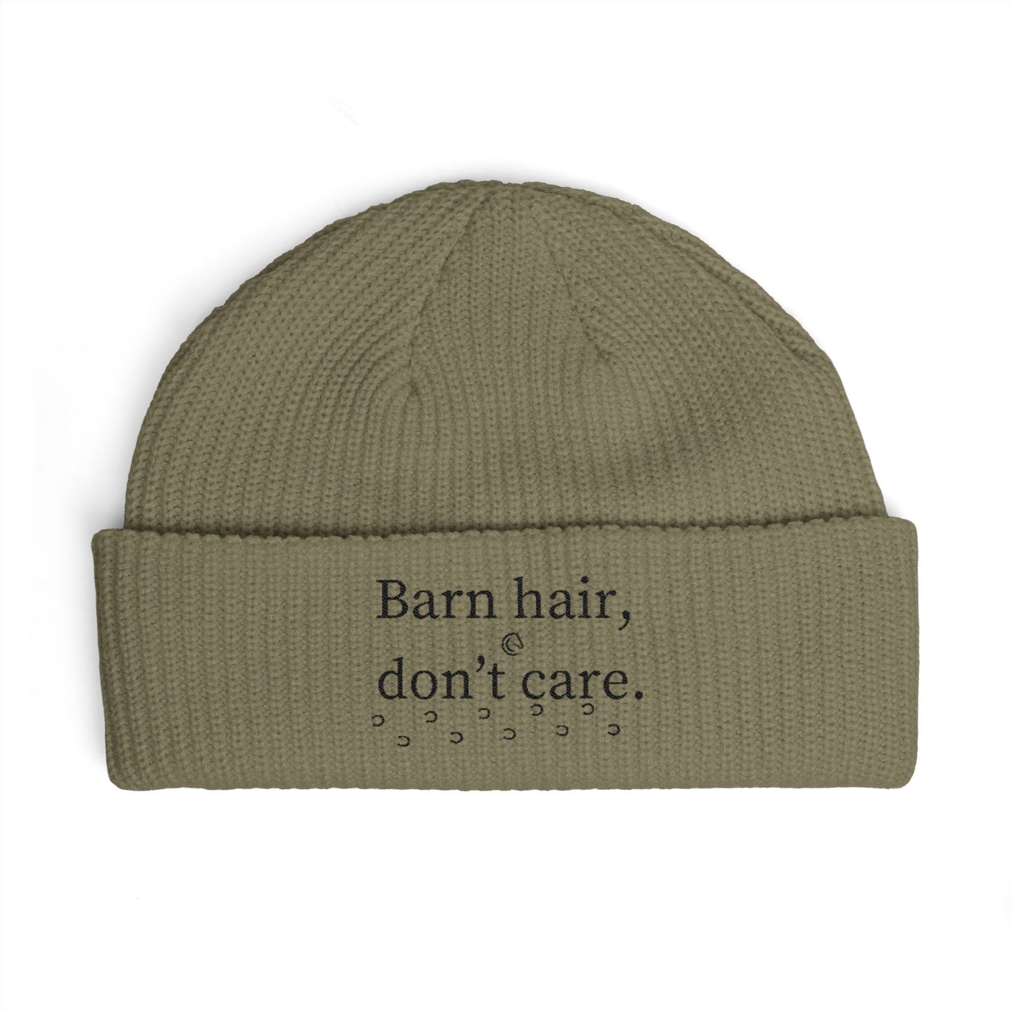 Cuff Beanie - "Barn hair, don't care." Barn Life Beanie