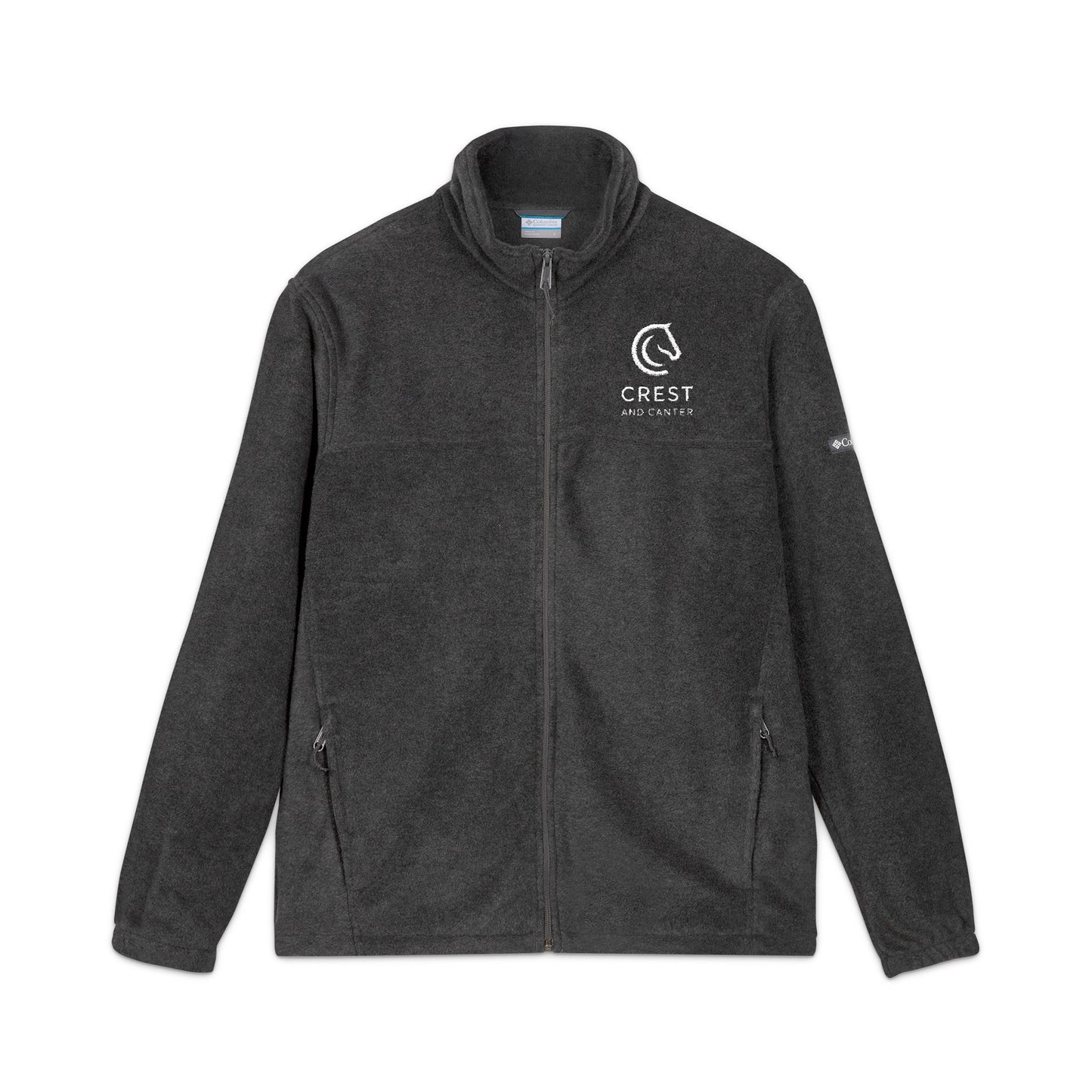 Embroidered Crest Polar Fleece Jacket