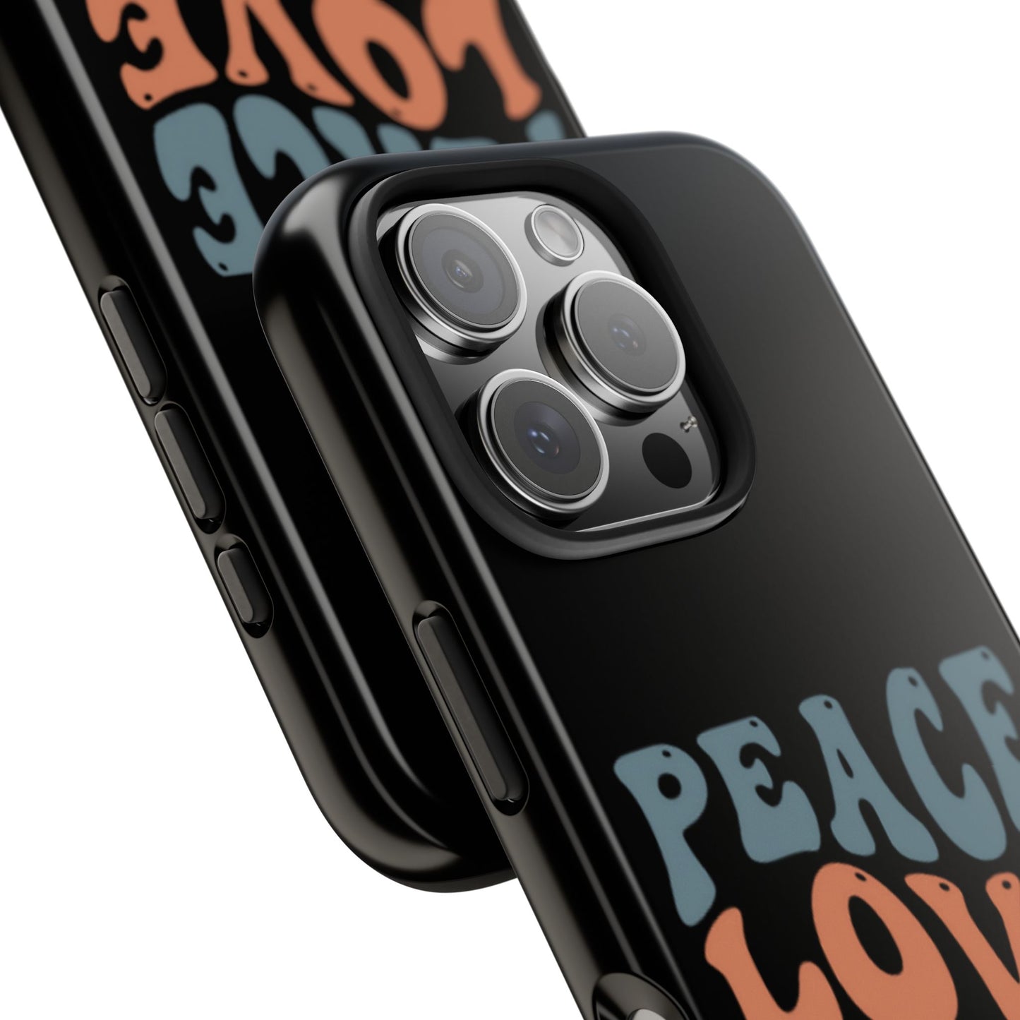 Peace Love Horses Phone Case — Retro Horse Lover Protective Case