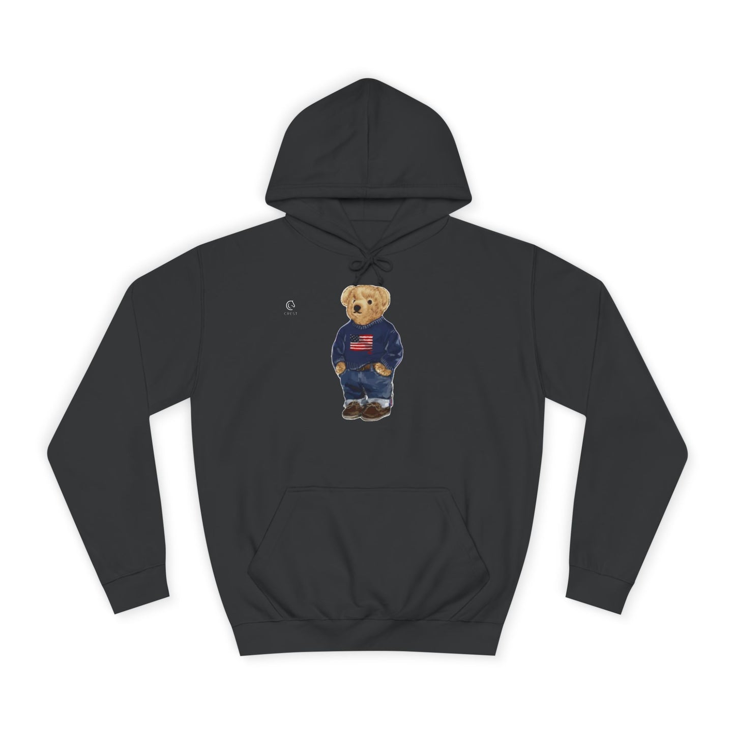Equestrian Polo Bear Hoodie — Horseback Riding Bear Sweatshirt