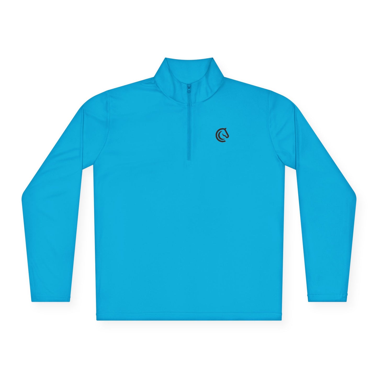 Horseshoe Riding Shirt - Floral Quarter-Zip Pullover