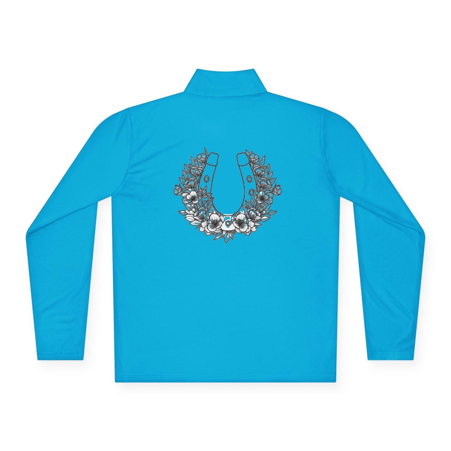 Horseshoe Riding Shirt - Floral Quarter-Zip Pullover
