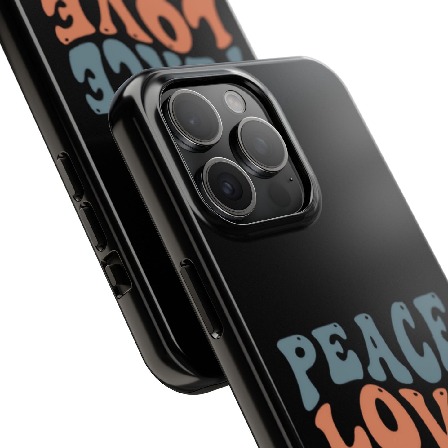 Peace Love Horses Phone Case — Retro Horse Lover Protective Case