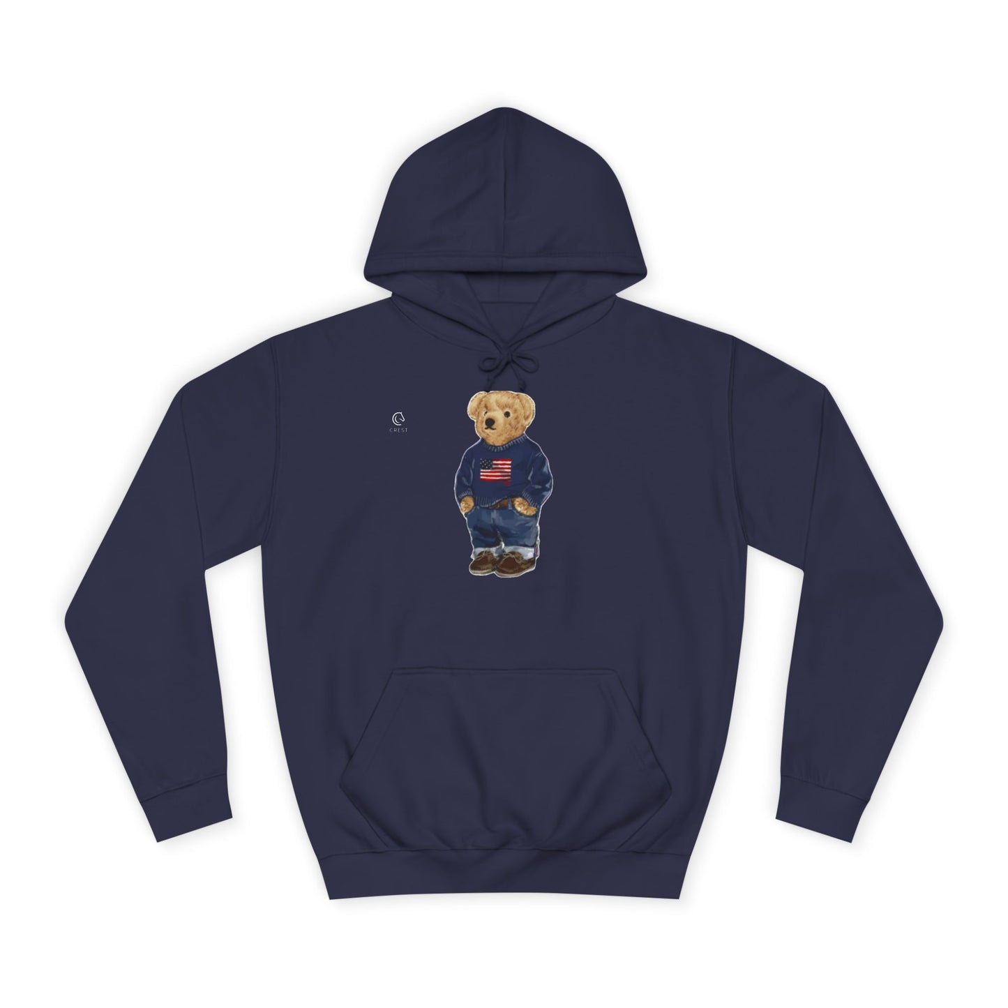 Equestrian Polo Bear Hoodie — Horseback Riding Bear Sweatshirt