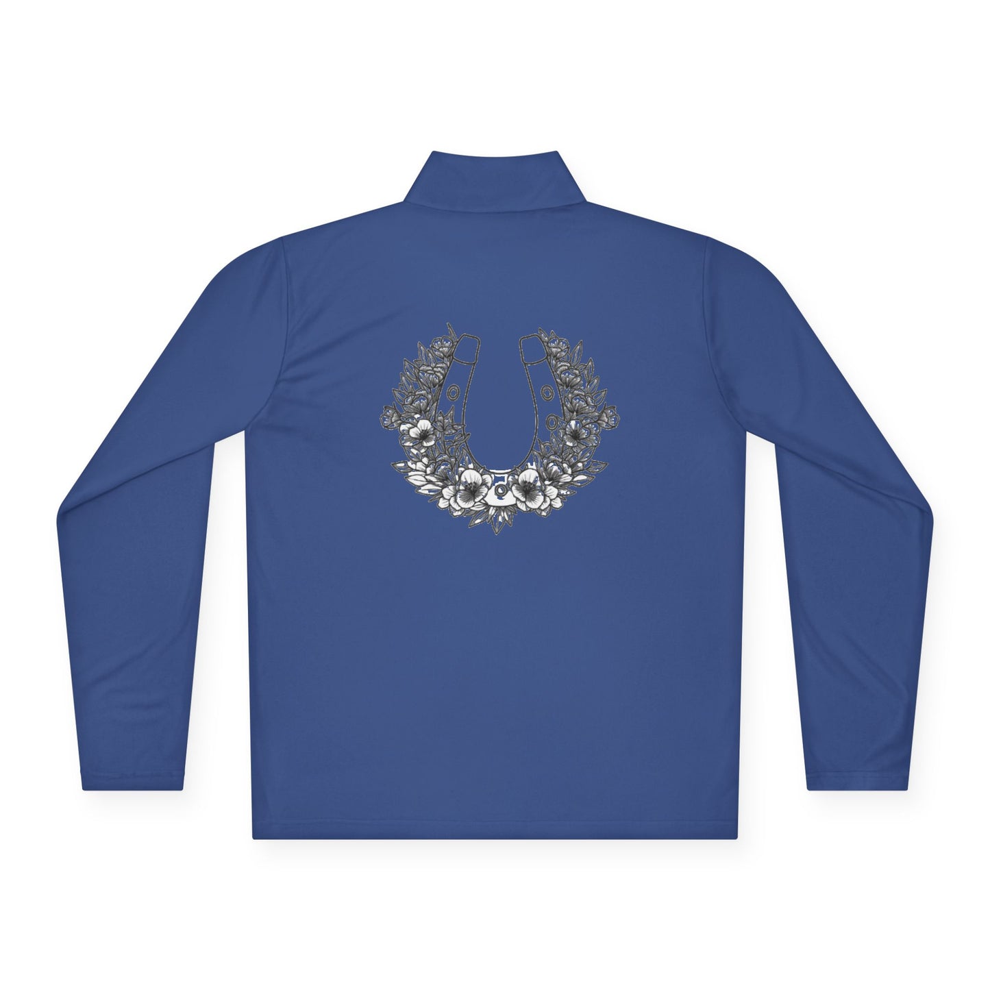 Horseshoe Riding Shirt - Floral Quarter-Zip Pullover