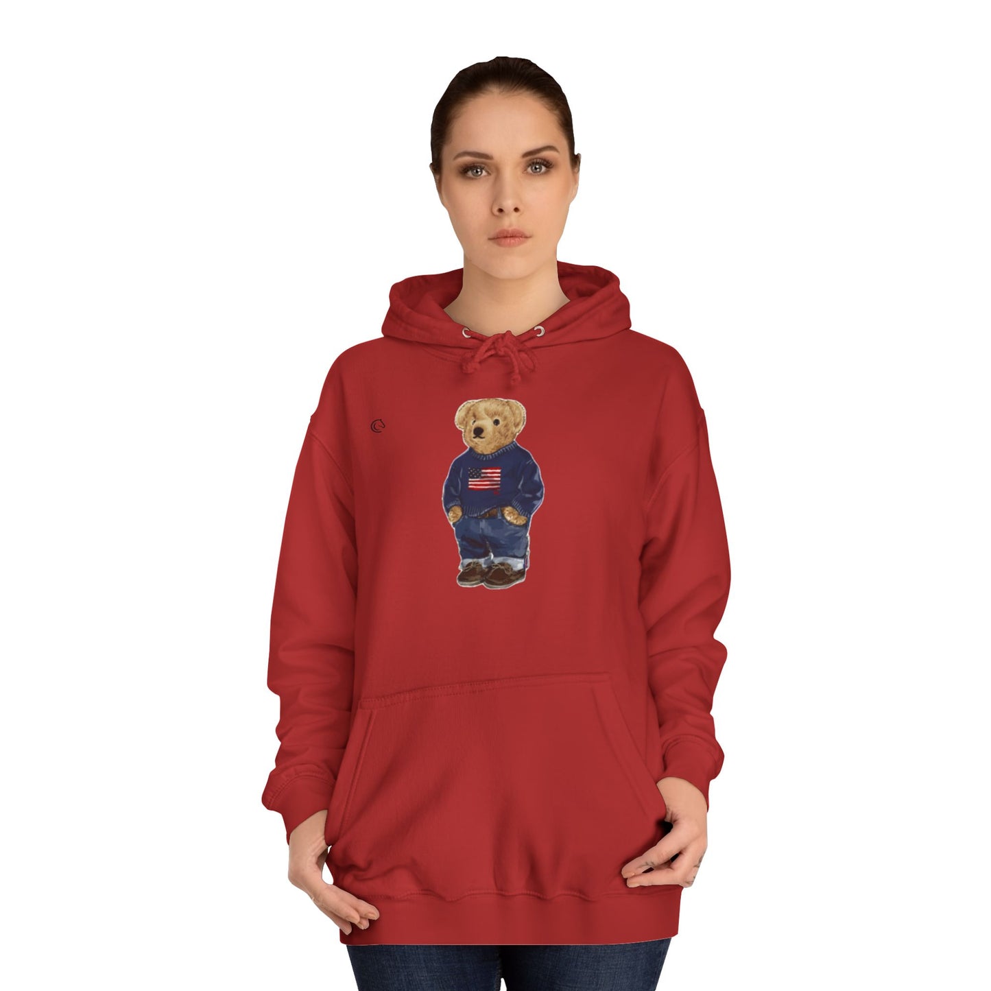 Equestrian Polo Bear Hoodie — Horseback Riding Bear Sweatshirt