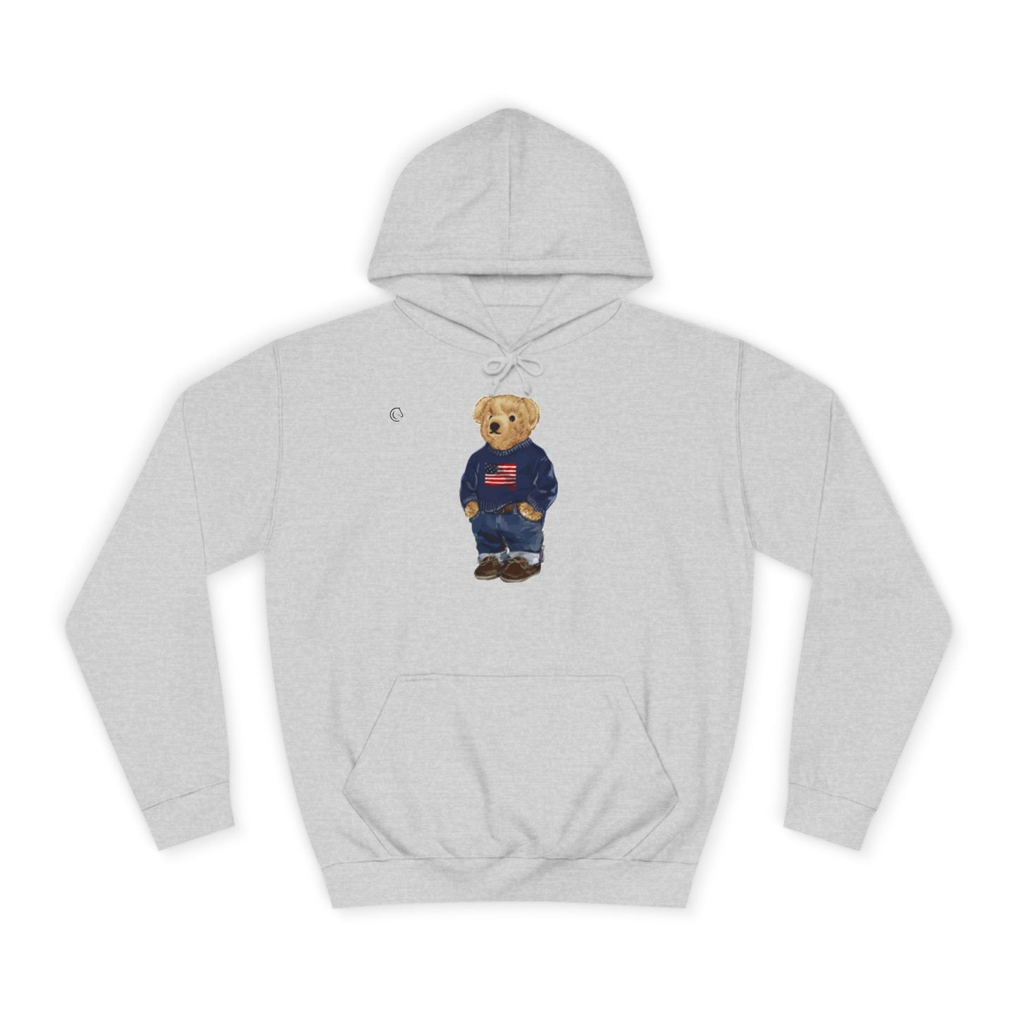 Equestrian Polo Bear Hoodie — Horseback Riding Bear Sweatshirt