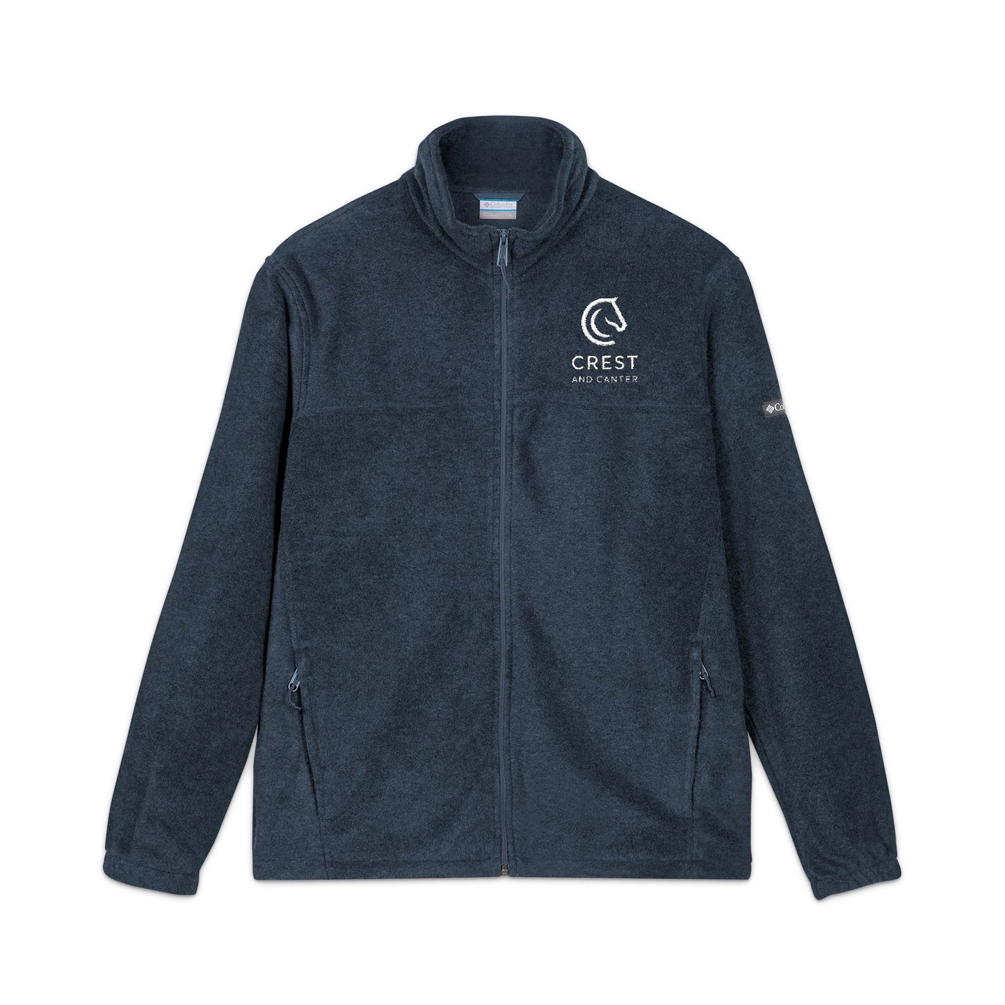 Embroidered Crest Polar Fleece Jacket