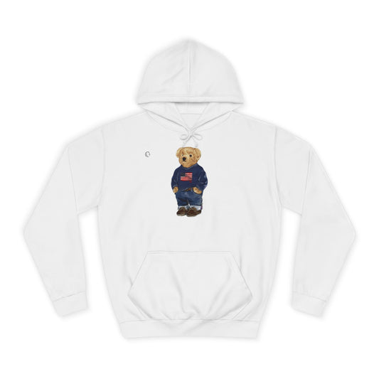Equestrian Polo Bear Hoodie — Horseback Riding Bear Sweatshirt