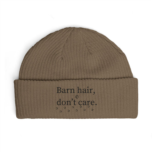 Cuff Beanie - "Barn hair, don't care." Barn Life Beanie